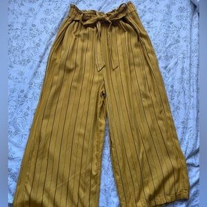 Striped Mustard Pants
